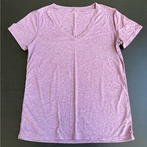 GAP Purple Fitted Short Sleeve Tee